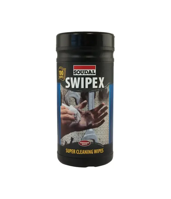 Soudal Kitset – Acryrub CF2 Wit – Inclusief Skelet Pistool Oranje, 4-delige Spatelset & Swipex Reinigingsdoekjes | Complete Afwerkset