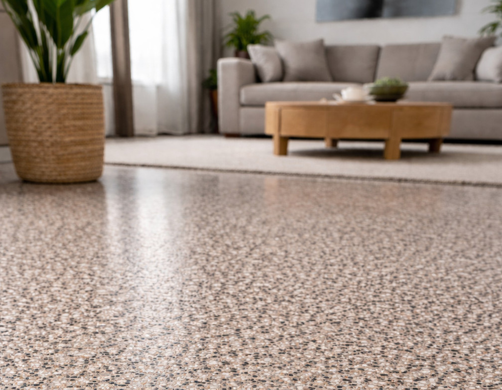 Hoe moet ik een open grindvloer verven?