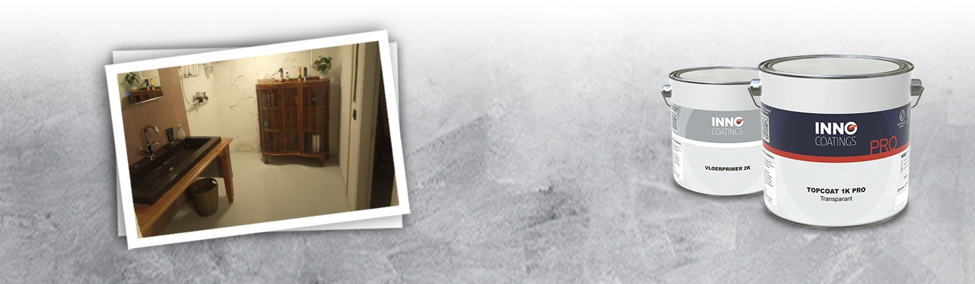 Nieuwe badkamervloer verven