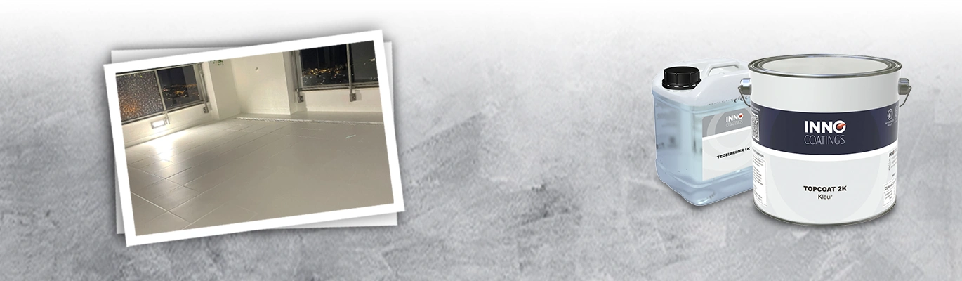 Buiten vloertegels verven