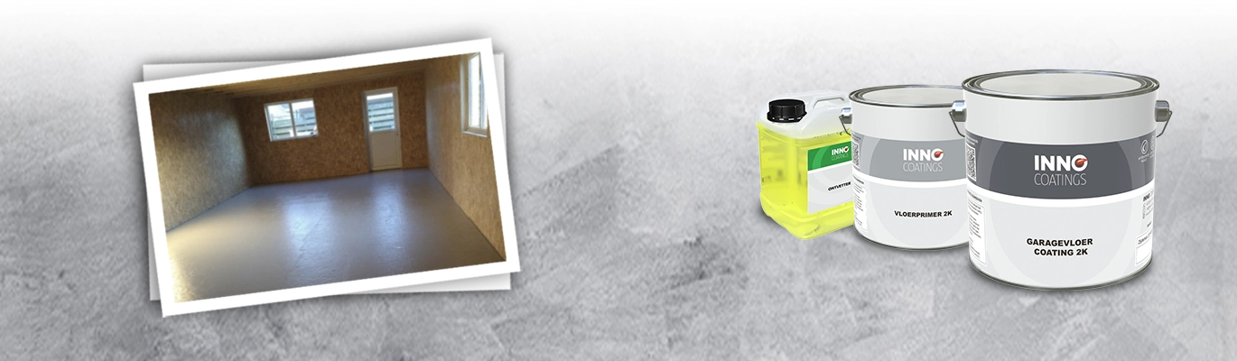 Nieuwe garagevloer verven