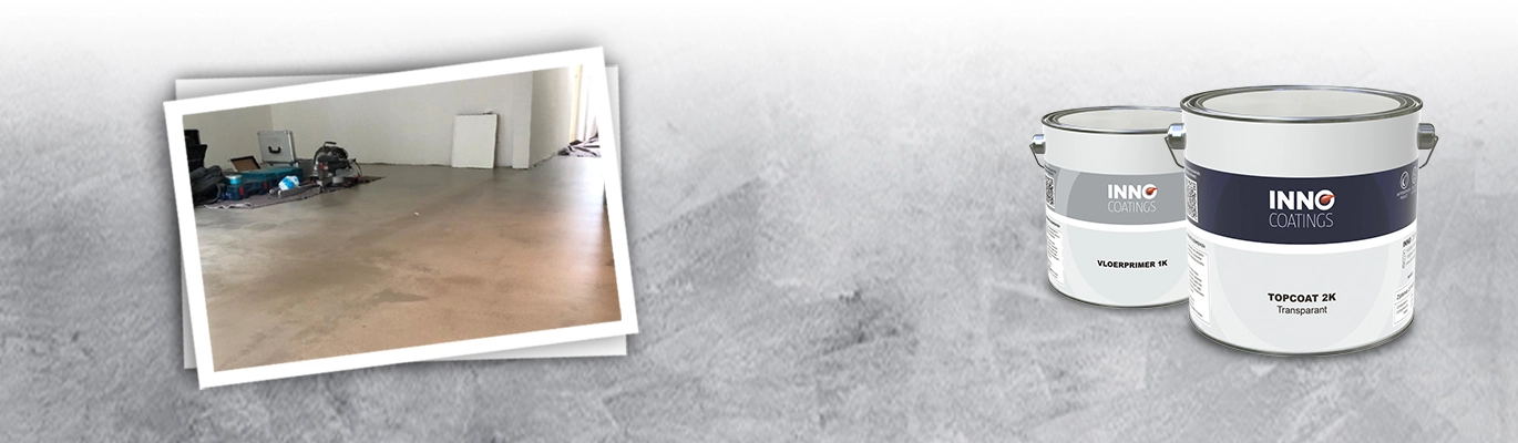 Egalinevloer coaten in betonlook