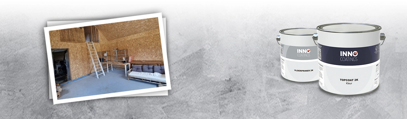 Zandcementdekvloer coaten