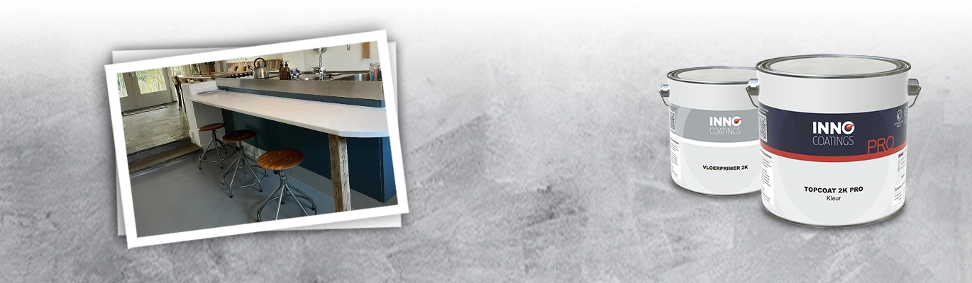 Zandcementvloer verven