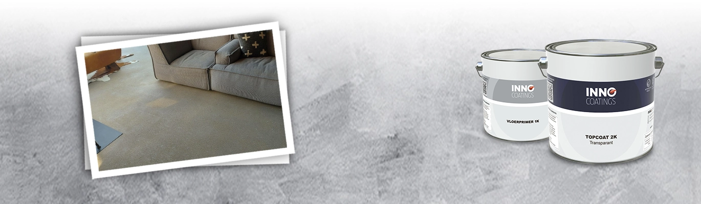 Cementdekvloer transparant verven