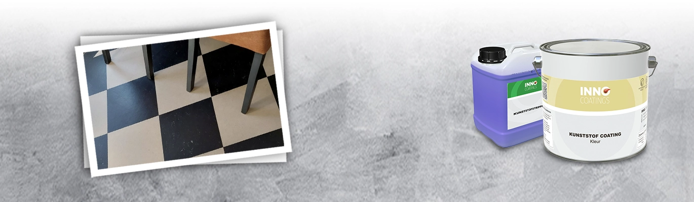 Marmoleum transparant coaten