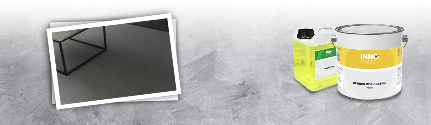 Grindvloer verven in woonkamer