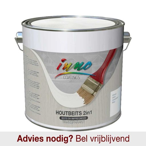 Inno Coatings Houtbeits 2in1 Dekkend - Witte beits