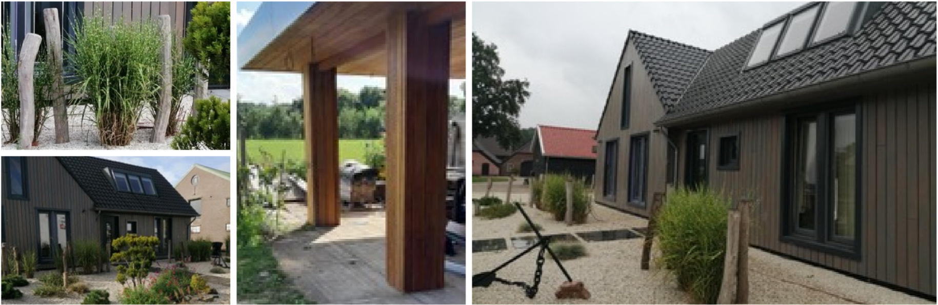 Eichenholzhaus halbtransparent lasieren