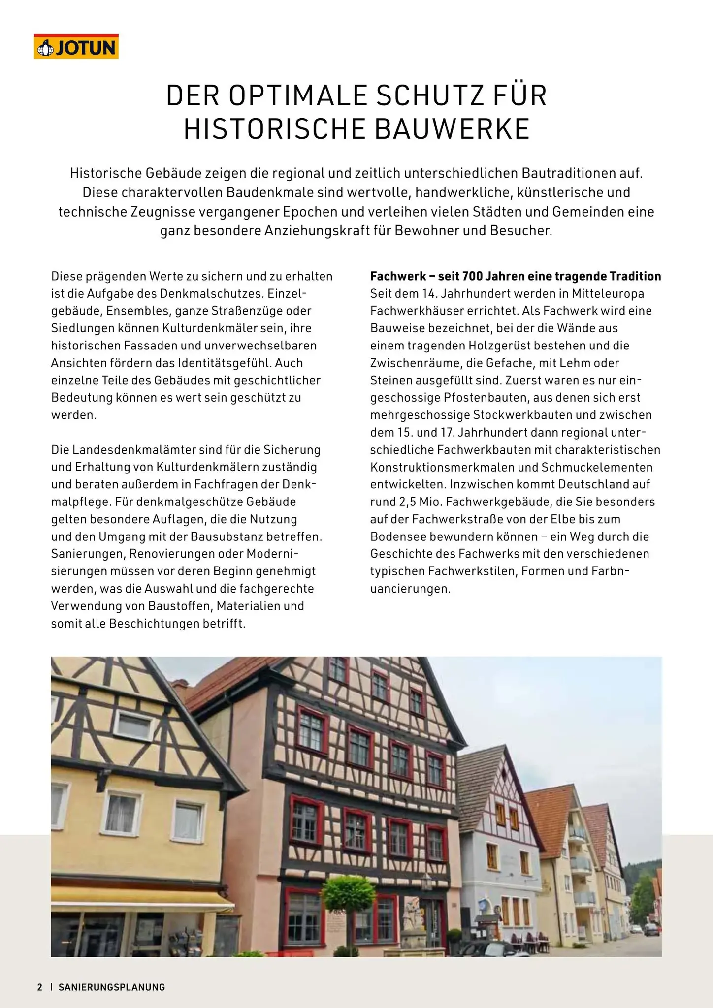 Jotun Denkmalpflege brochure pagina 2
