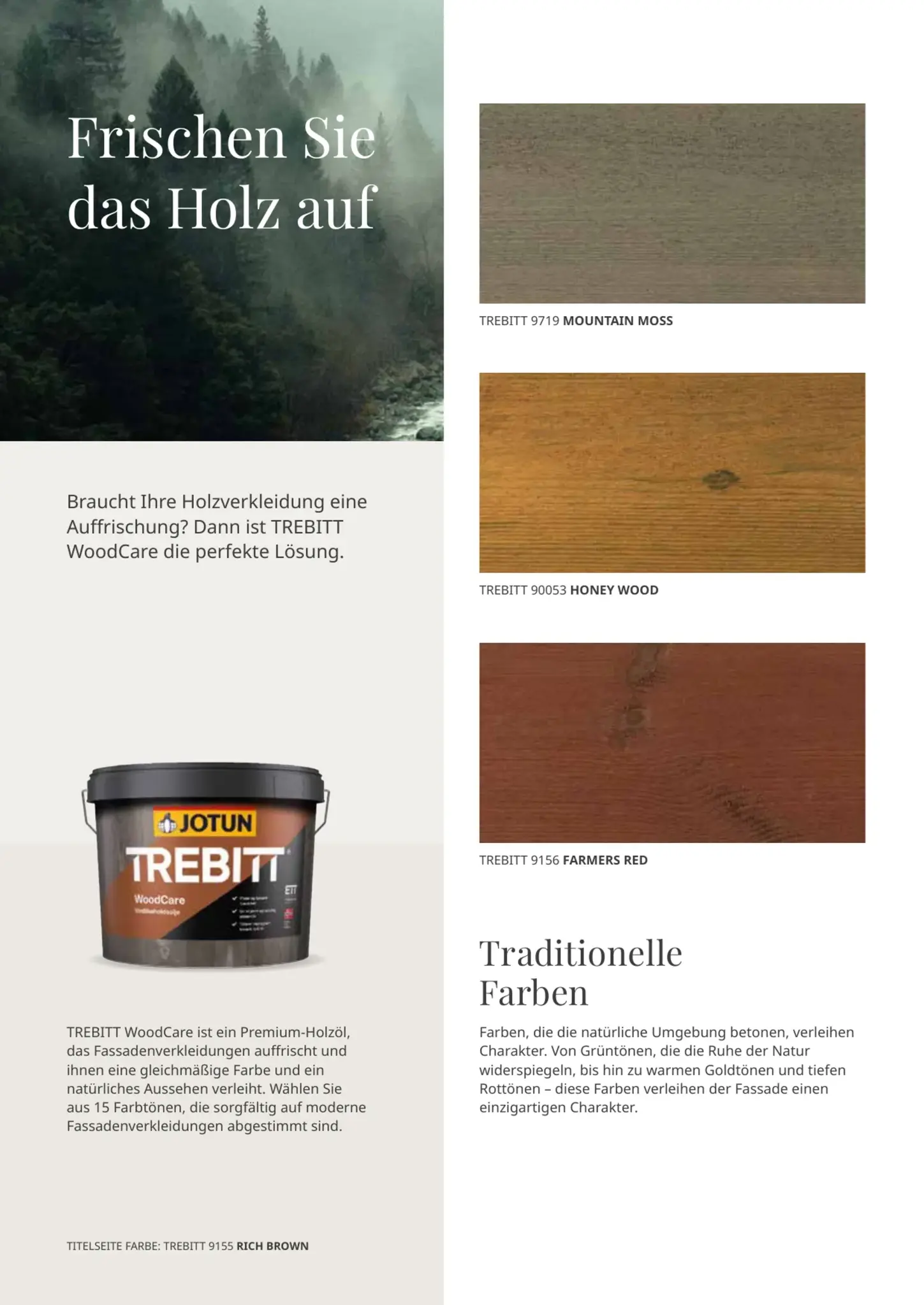 Jotun Trebitt Woodcare Farbtonkarte Seite 2