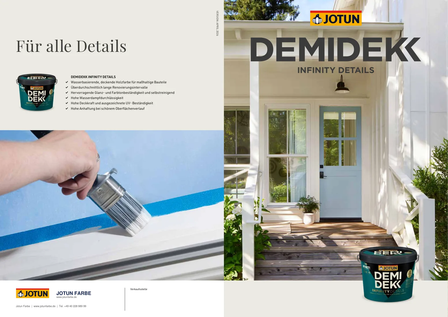 Broschüre Demidekk Infinity Details Seite 1