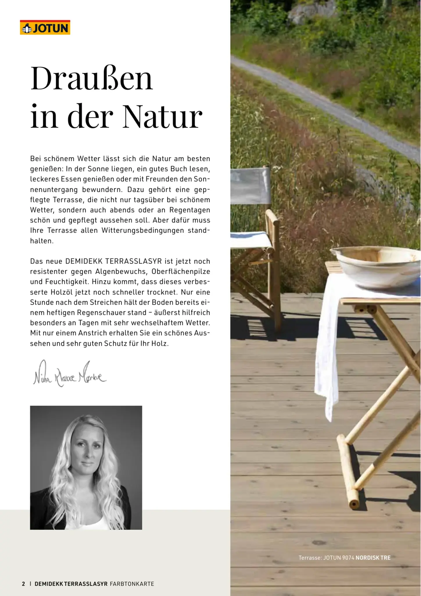 Broschüre Demidekk Terrasslasyr Seite 2