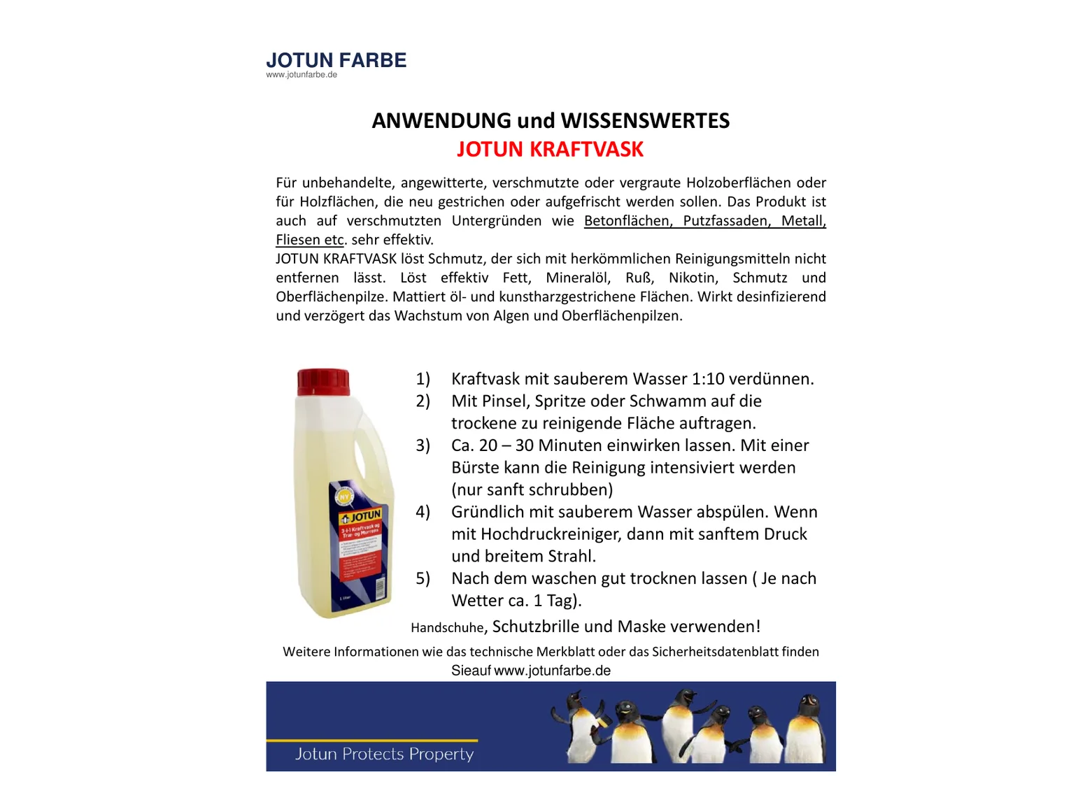 Jotun Kraftvask Anwendung Seite 1