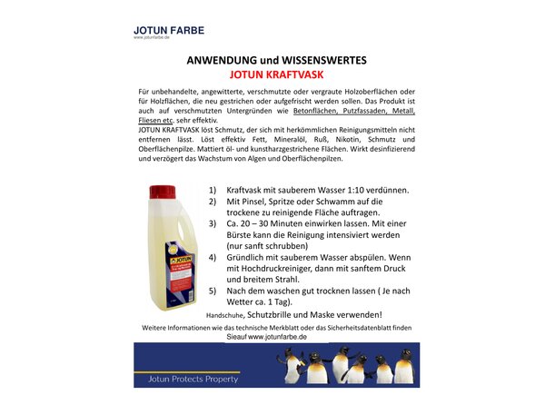 Kraftvask — Anwendung & Wissenswertes