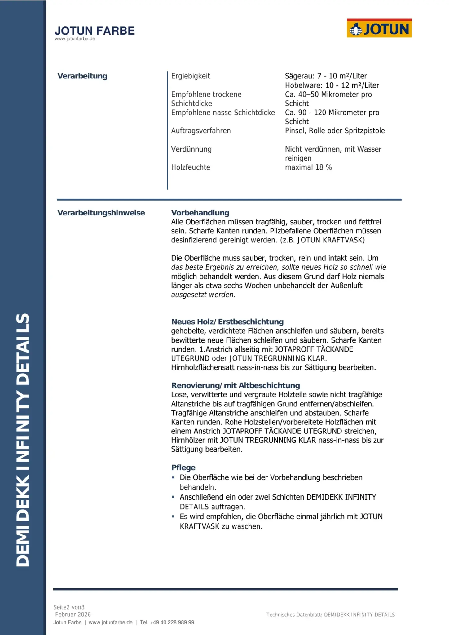 Technisches Datenblatt Jotun Demidekk Infinity Details Seite 2