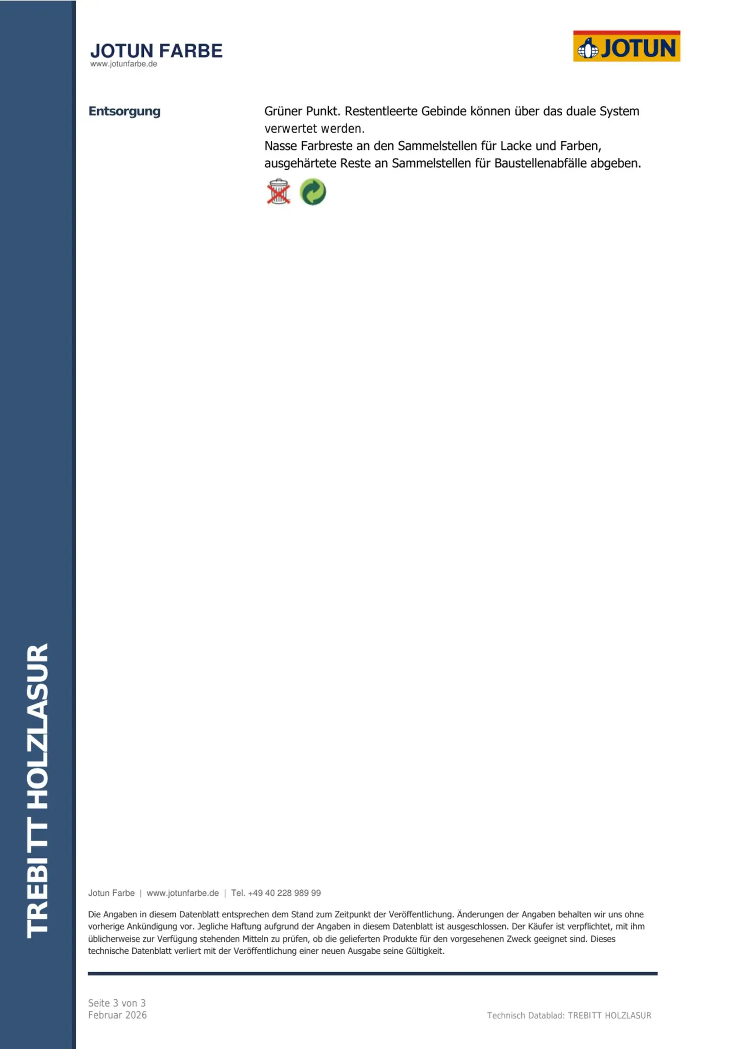 Technisches Datenblatt Jotun Trebitt Holzlasur Seite 3