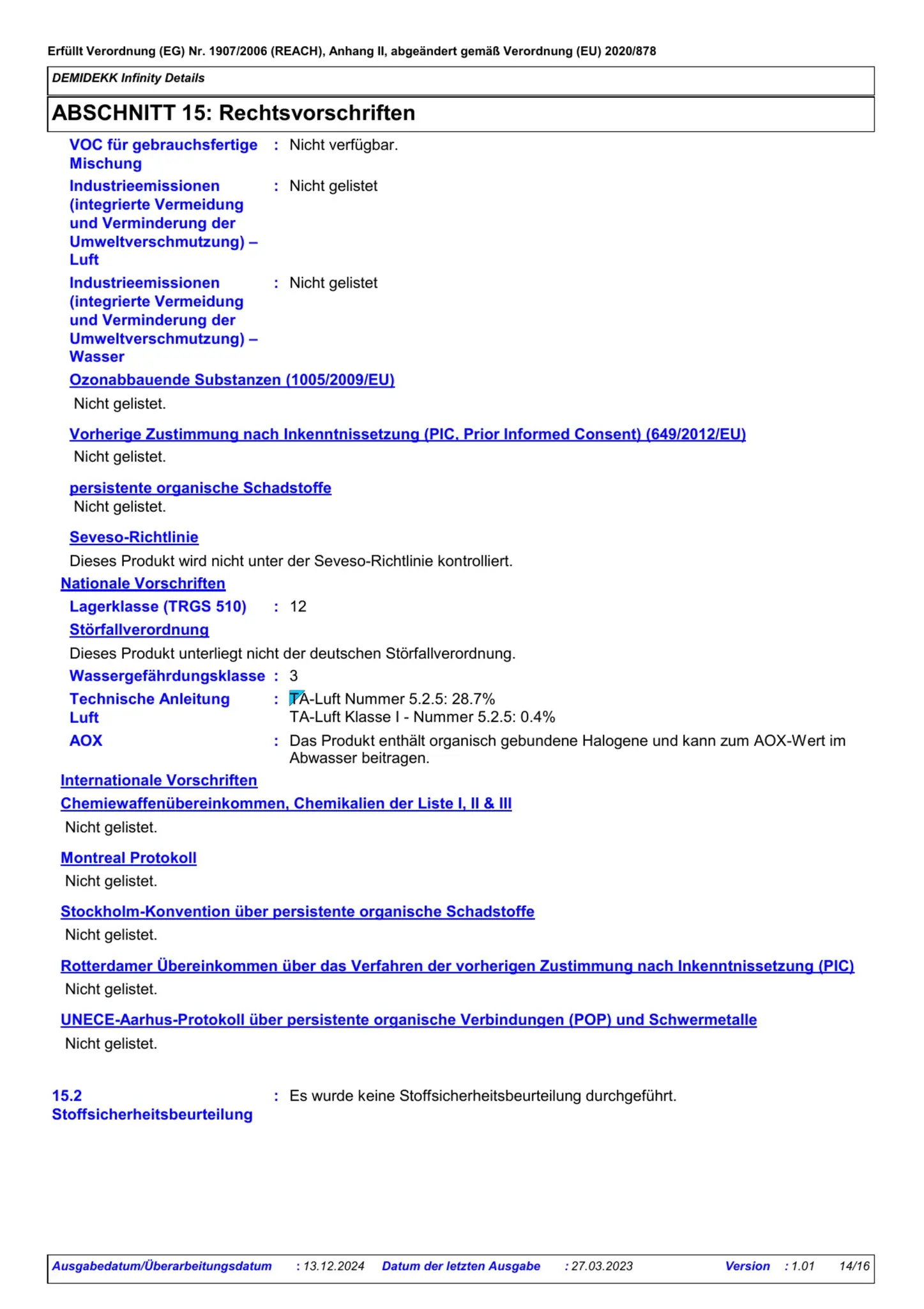 Sicherheitsdatenblatt Jotun Demidekk Infinity Details Seite 14