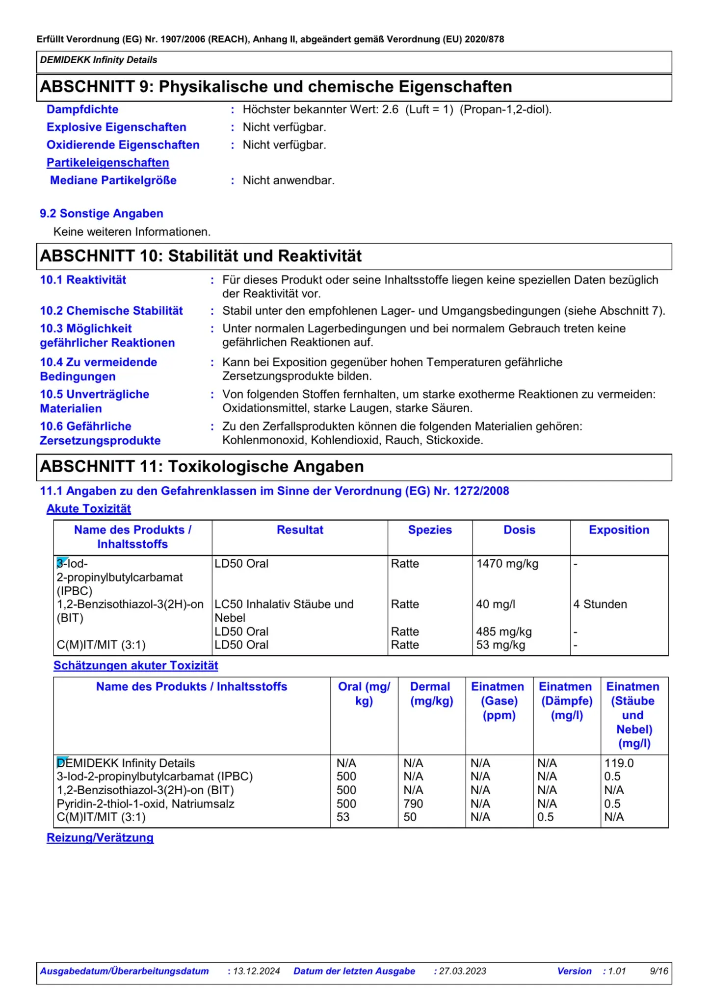 Sicherheitsdatenblatt Jotun Demidekk Infinity Details Seite 9