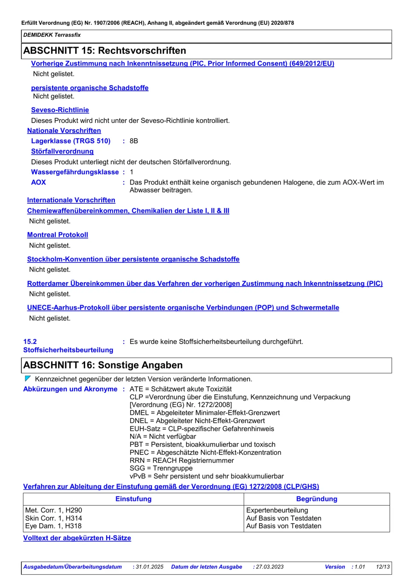 Sicherheitsdatenblatt Jotun Demidekk Terrassfix Seite 12