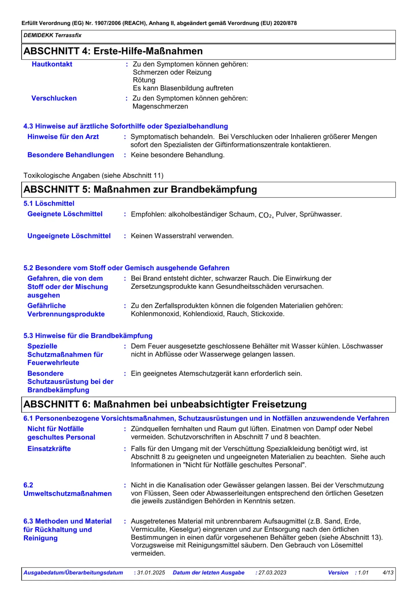 Sicherheitsdatenblatt Jotun Demidekk Terrassfix Seite 4