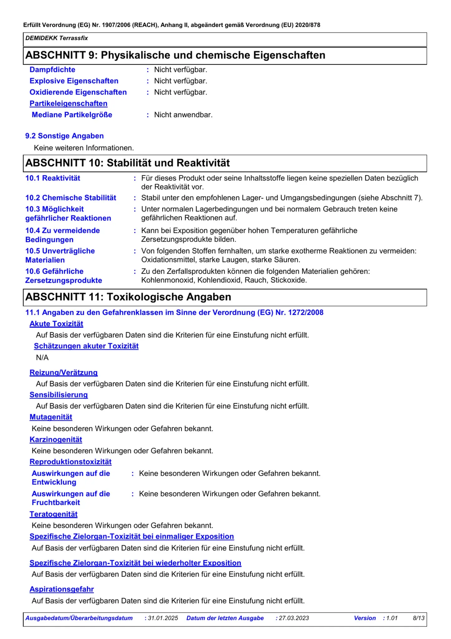 Sicherheitsdatenblatt Jotun Demidekk Terrassfix Seite 8