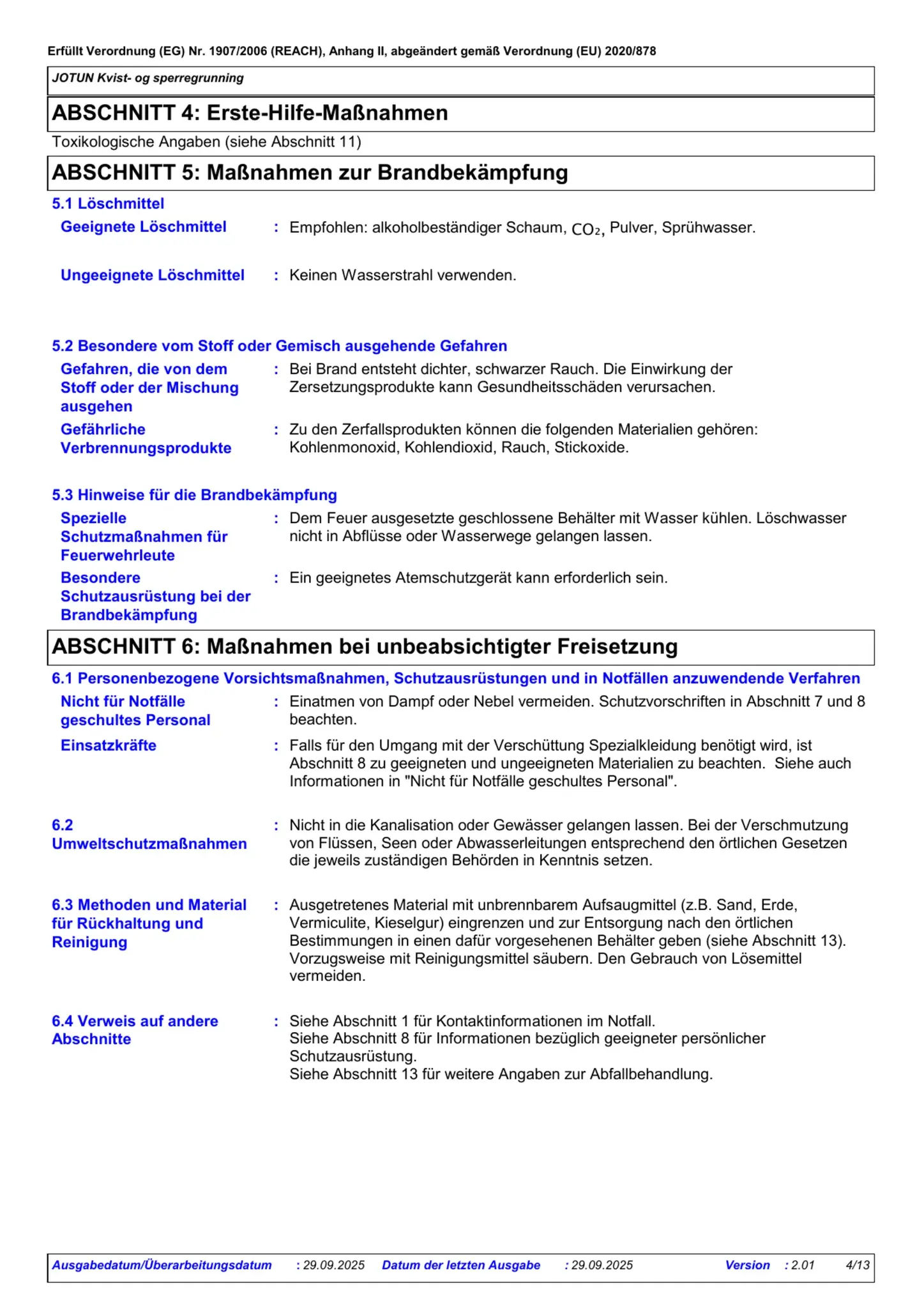 Sicherheitsdatenblatt Jotun Kvist og Sperregrunning Seite 4