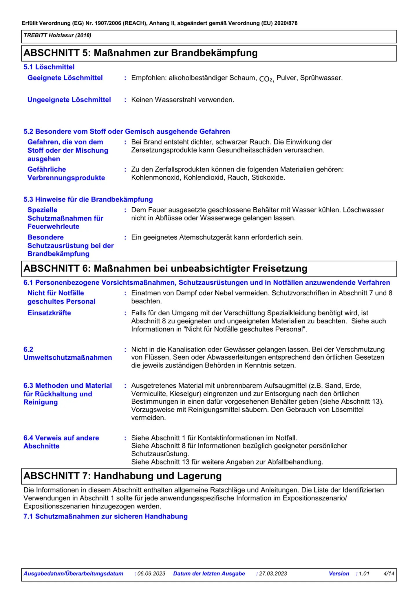 Sicherheitsdatenblatt Jotun Trebitt Holzlasur Seite 4