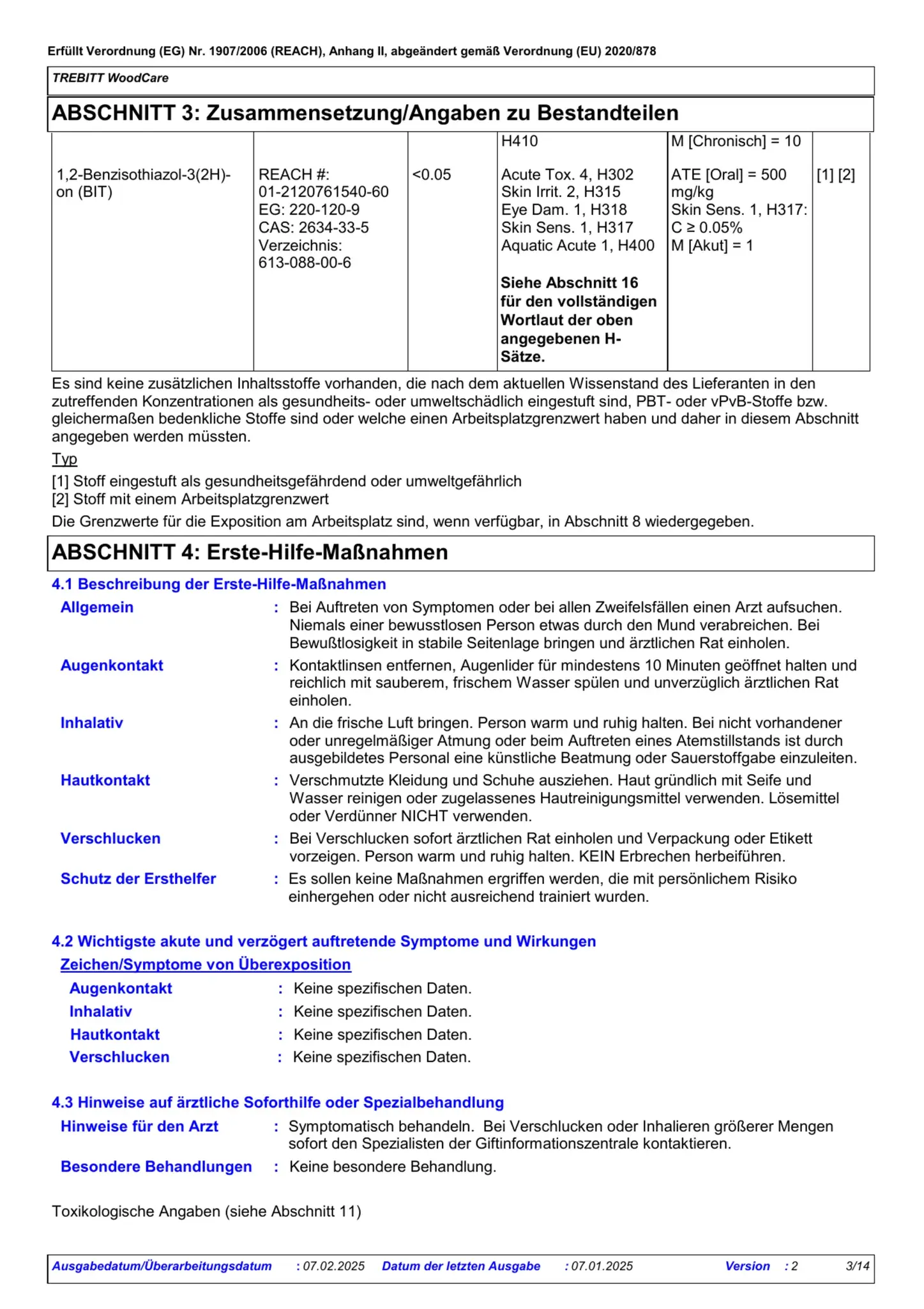 Sicherheitsdatenblatt Jotun Trebitt Woodcare Seite 3