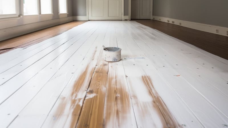 Holzboden auffrischen mit Lack oder Beize
