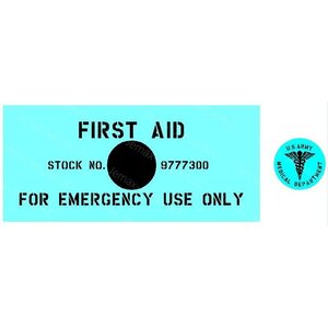 First Aid kit Stencil set