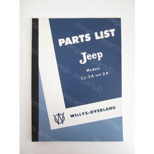 Parts List Jeep