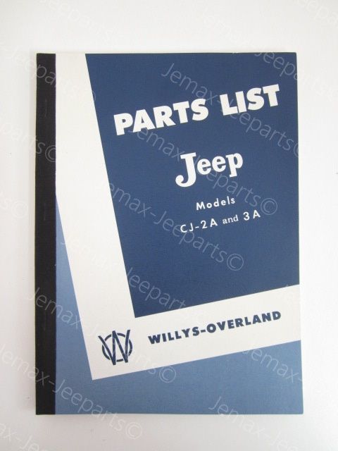 Parts List Jeep - Jemax-Jeeparts