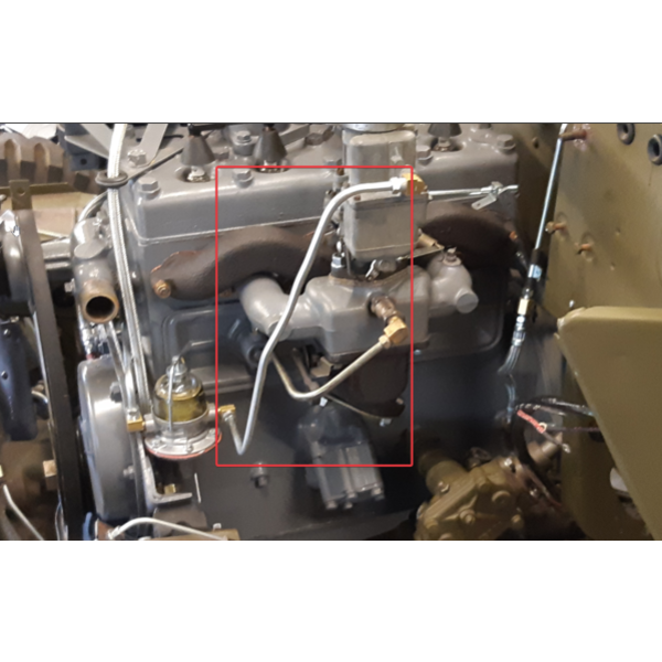 Willys MB FUEL LINE, pump to carburator - WO-A-1369