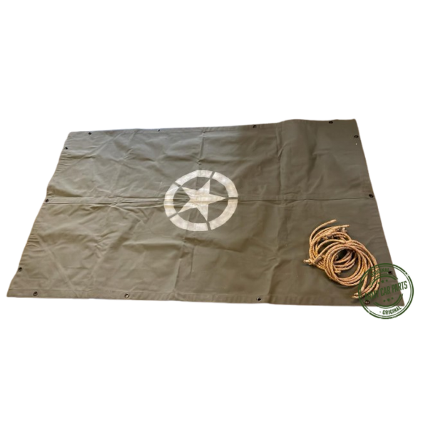 Army Car Parts Products Canvas Cover for Willys MBT and Bantam (With Markings)