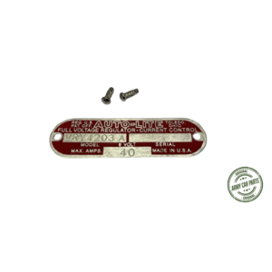Decal Autolite 6V  Regulator