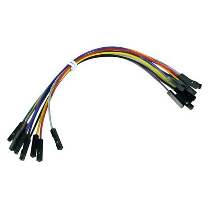 Velleman JEU DE CÂBLES DE RACCORDEMENT - 1 broche FEMELLE/FEMELLE - 15 cm (10 pcs)