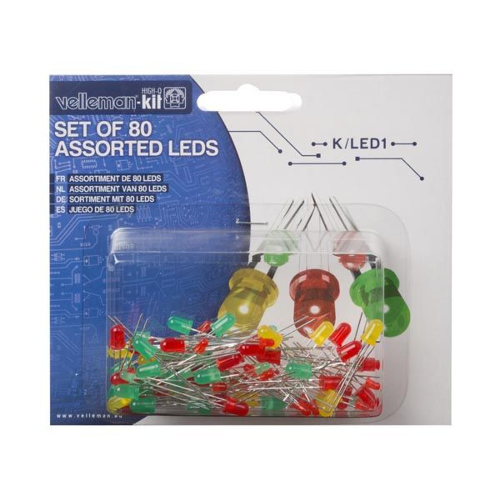 Velleman Assortiment de 80 LED