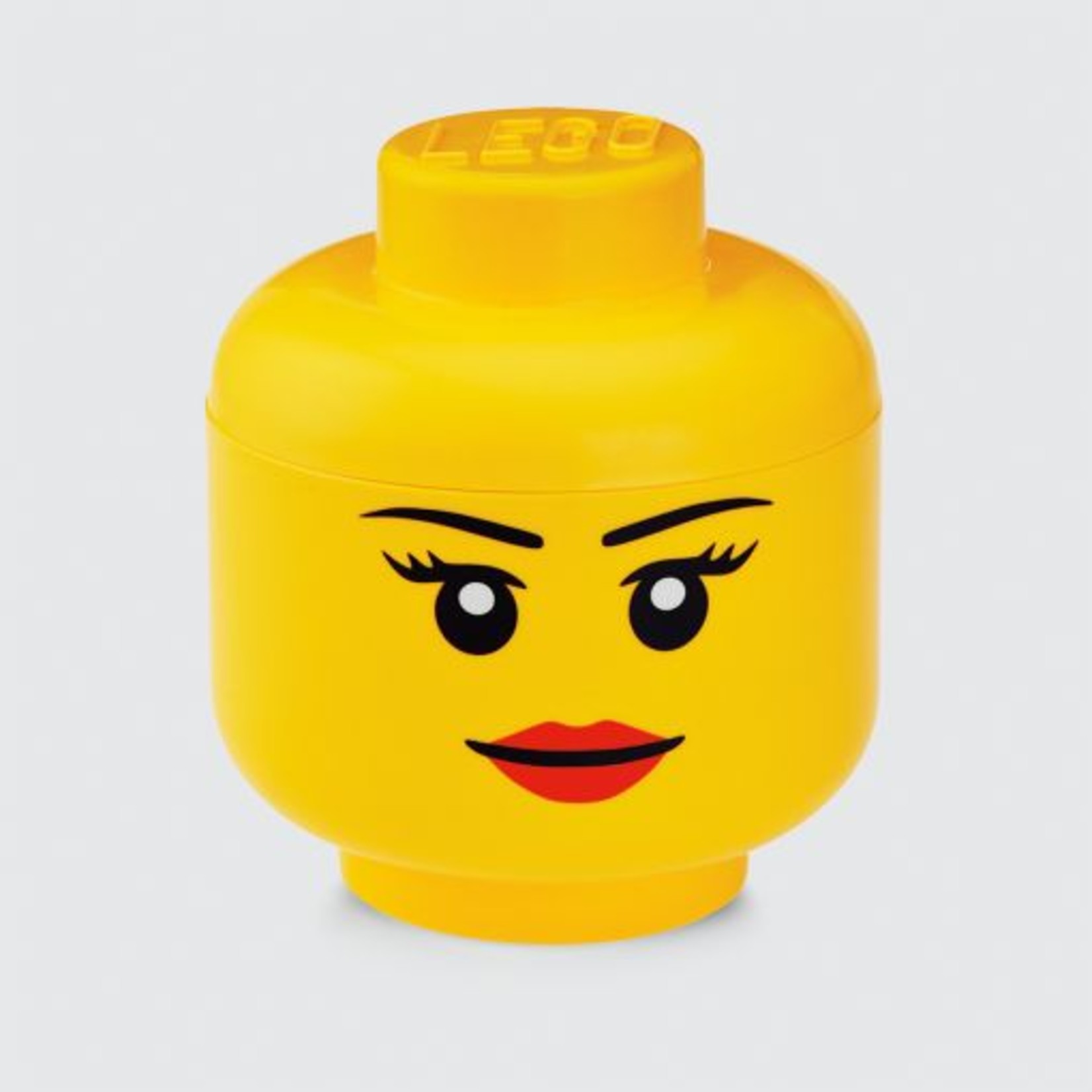 LEGO® Boîte de rangement tête LEGO fille - 24x27cm