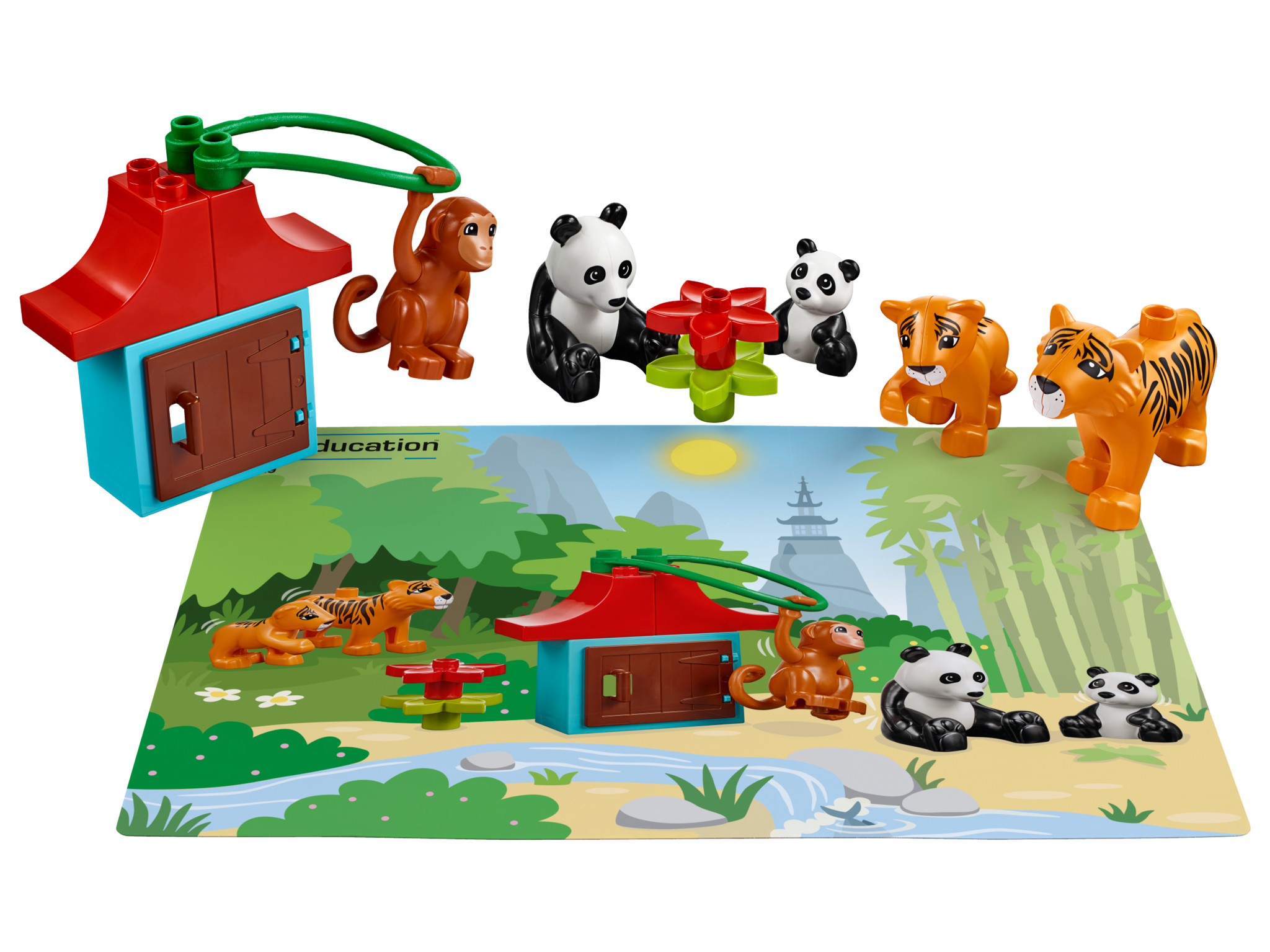 wild animals set for understanding animal habitats by lego education duplo