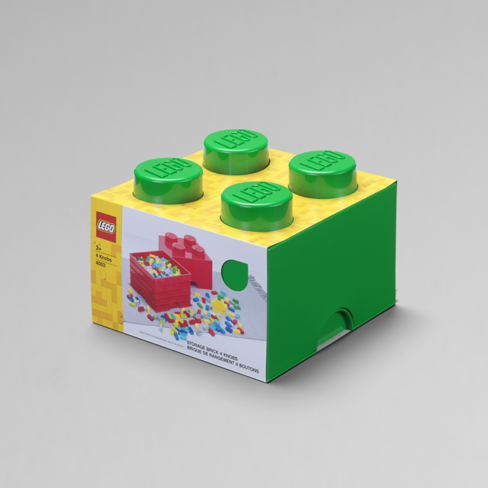 LEGO® Boîte de rangement brique LEGO® 2x2 verte