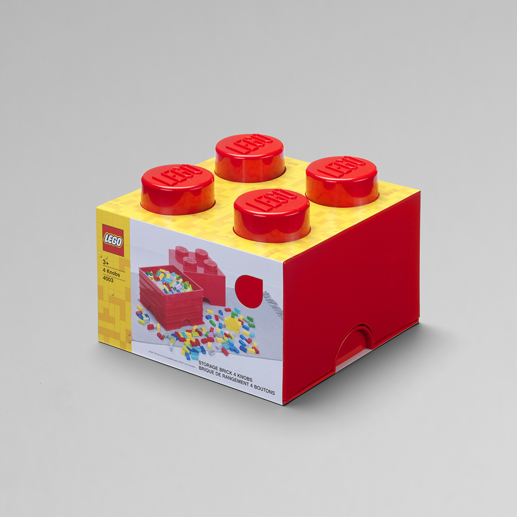 LEGO® Opbergbox LEGO brick 2x2 rood