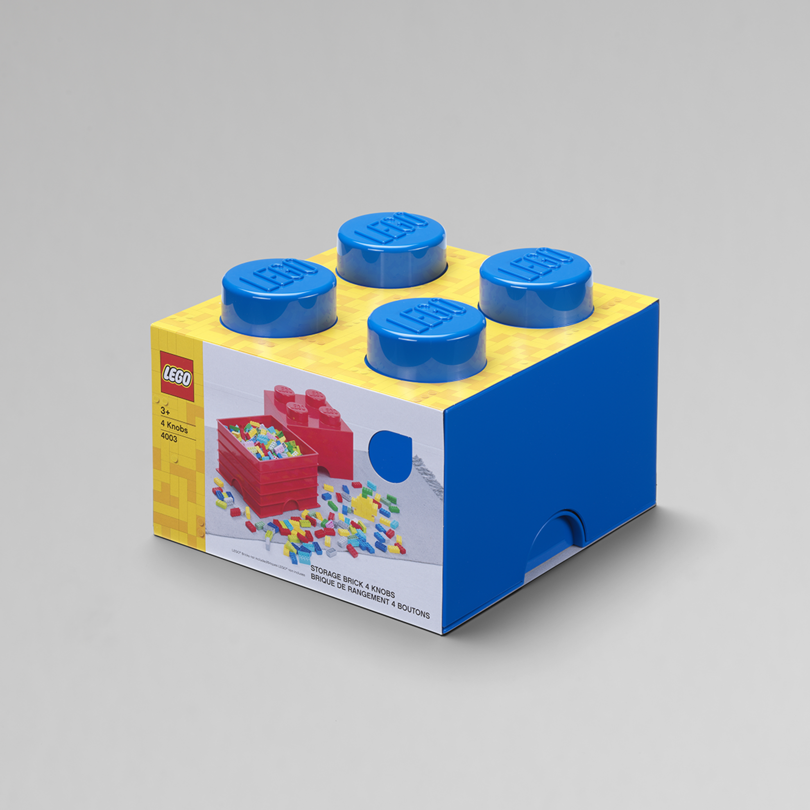 LEGO® Boîte de rangement brique LEGO® 2x2 bleu