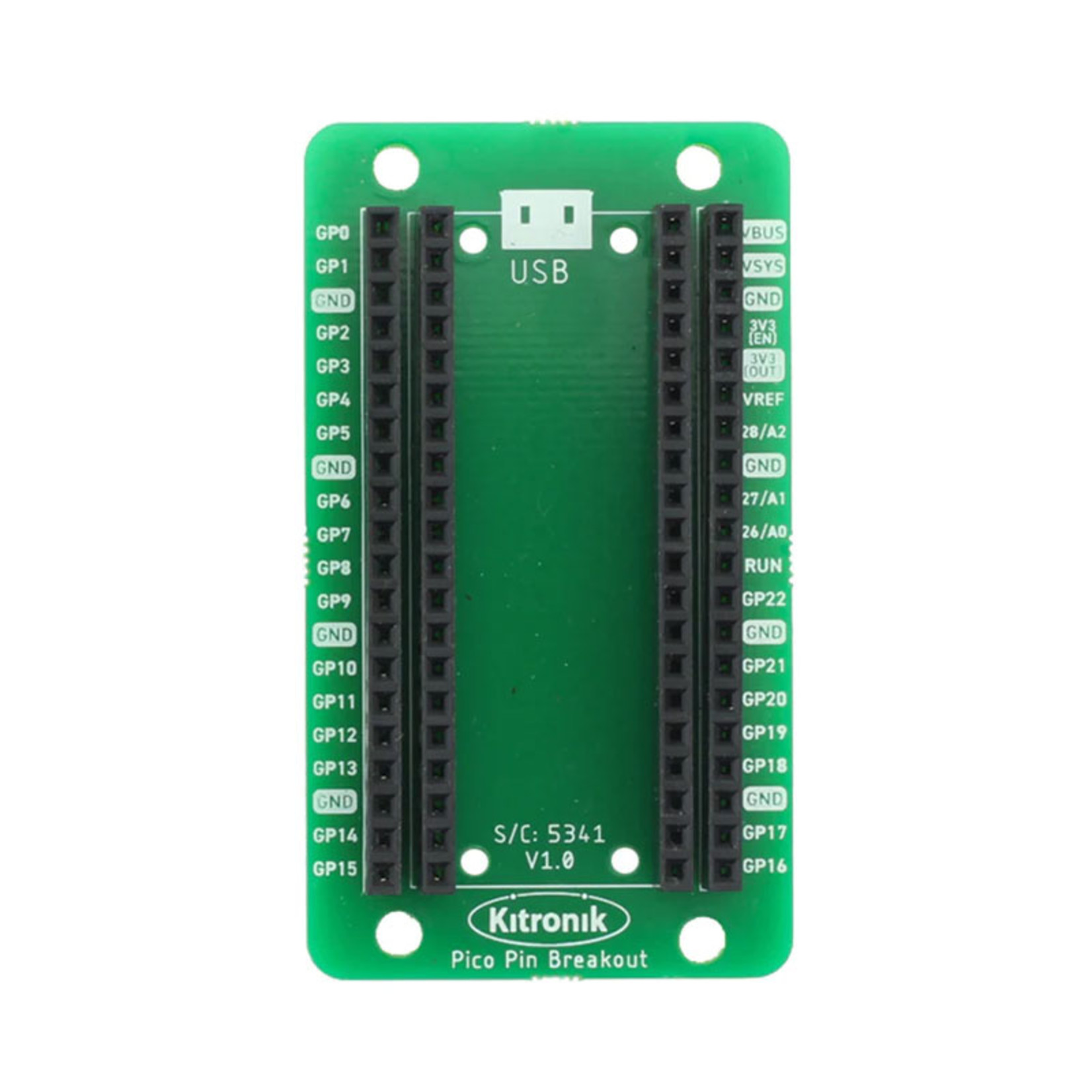 Kitronik Pin Breakout for the Raspberry Pi Pico