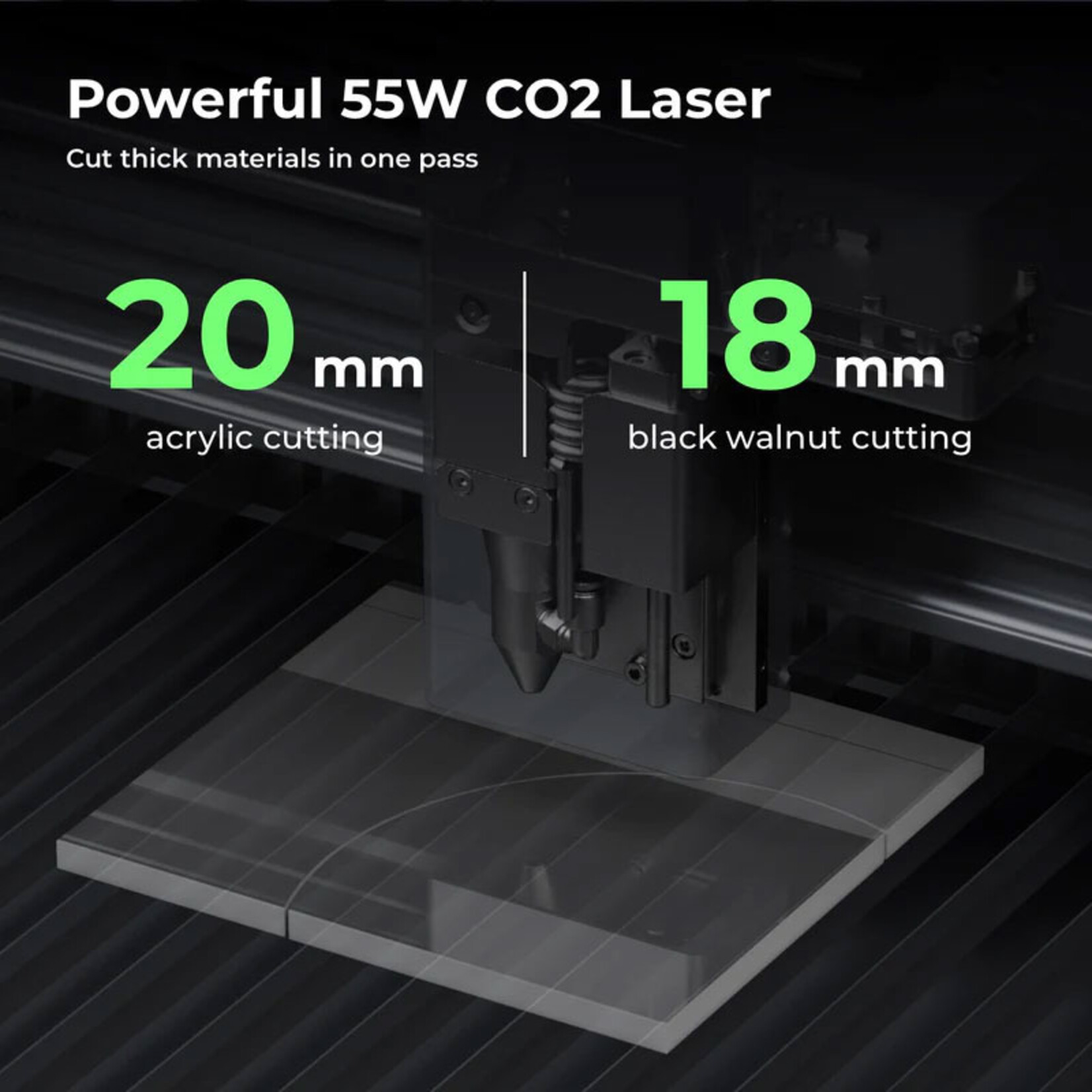 makeblock xTool P2 55W CO2 lasersnijder (klasse 1)