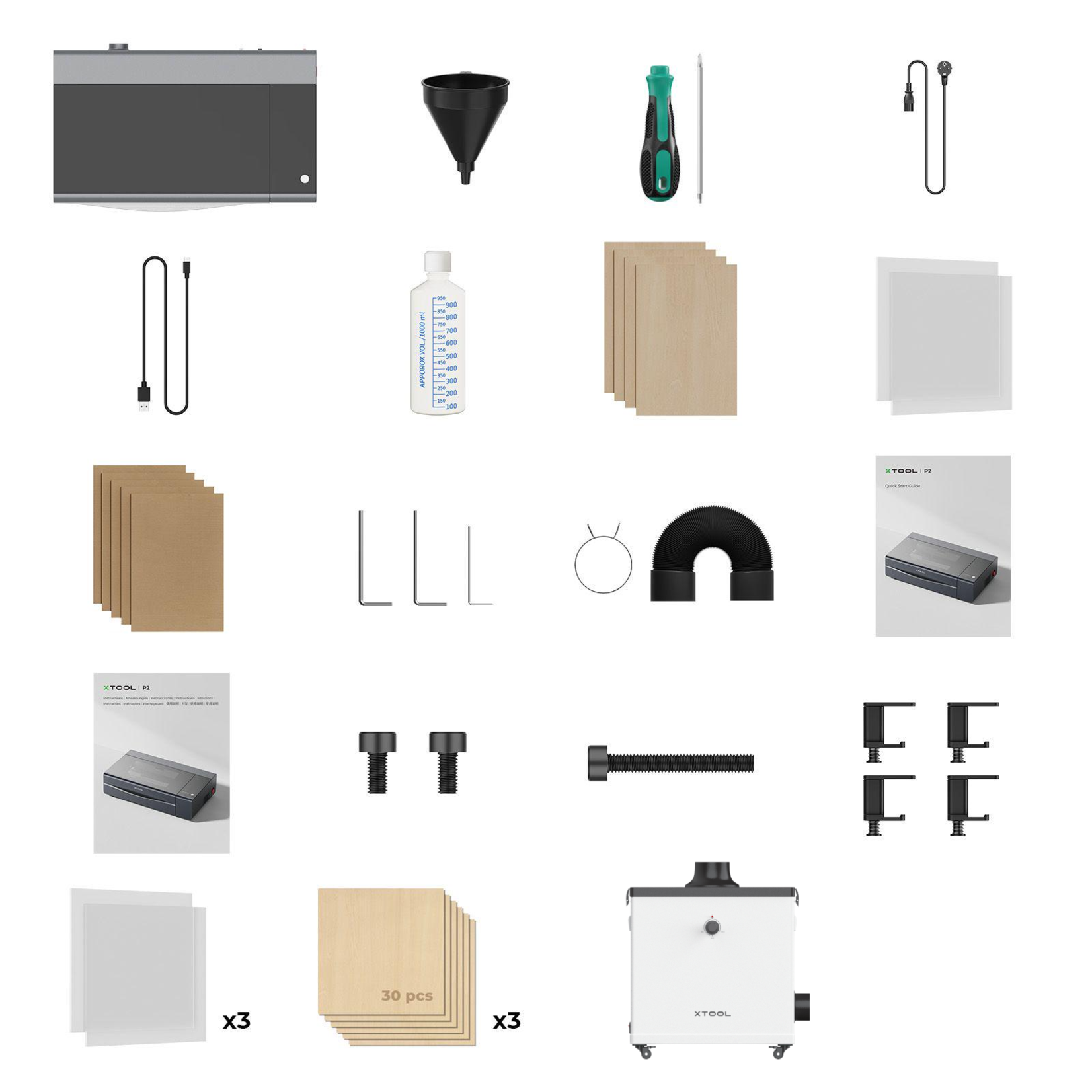 makeblock xTool P2 55W EDU + Filter + consumables (class1)