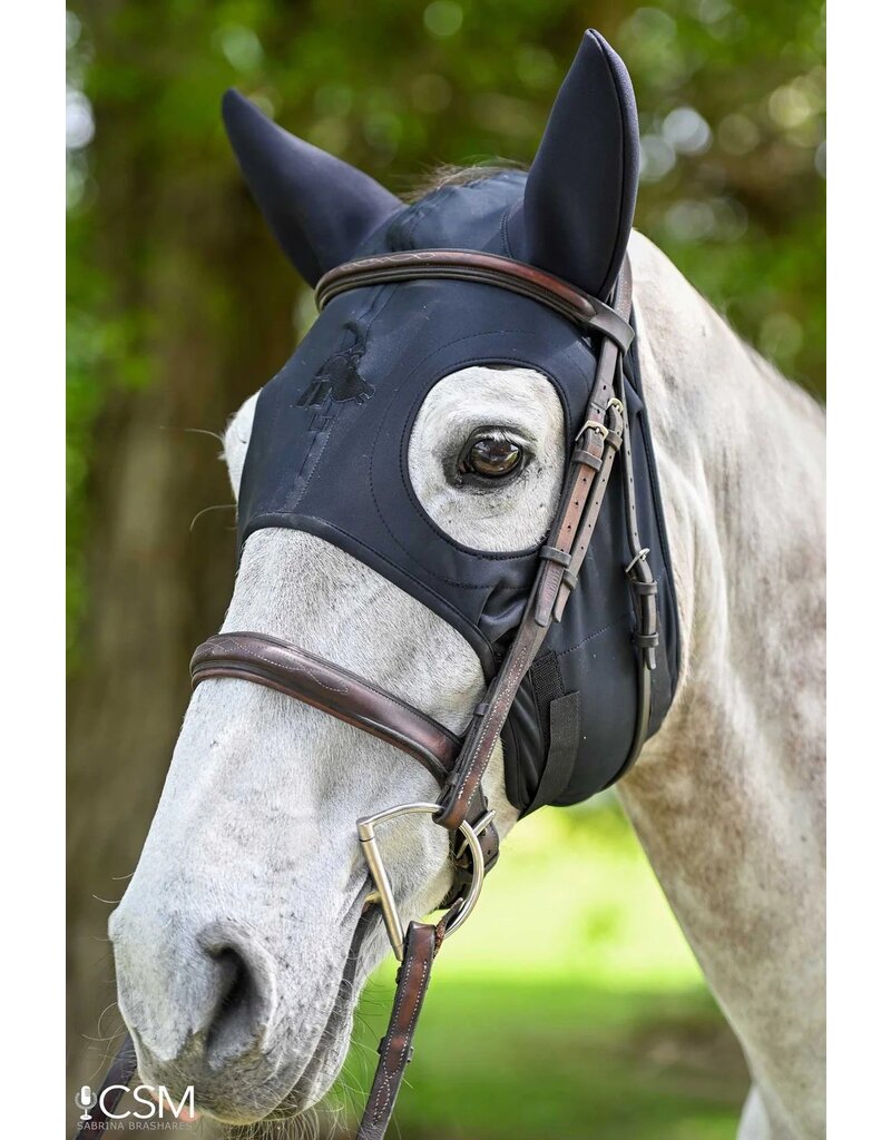 Fenwick Equestrian Fenwick Liquid Titanium mask with sound reducing ears and velcro closing