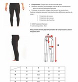 FS-07 Pantalon de compression, 5 pièces intégrées, football américain