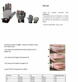 FKG-02 gants de football américain de linebacker, LB,RB,TE, Gris