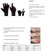 NBG-07 Gant hiver et ski softshell, noir